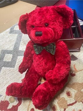 Dillards 2002 Christmas Plush Stuffed Teddy Bear Theodore 100th Anniversary